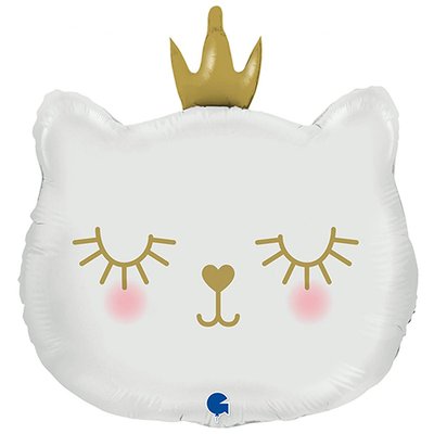 Кошечка с короной белая 2947 фото